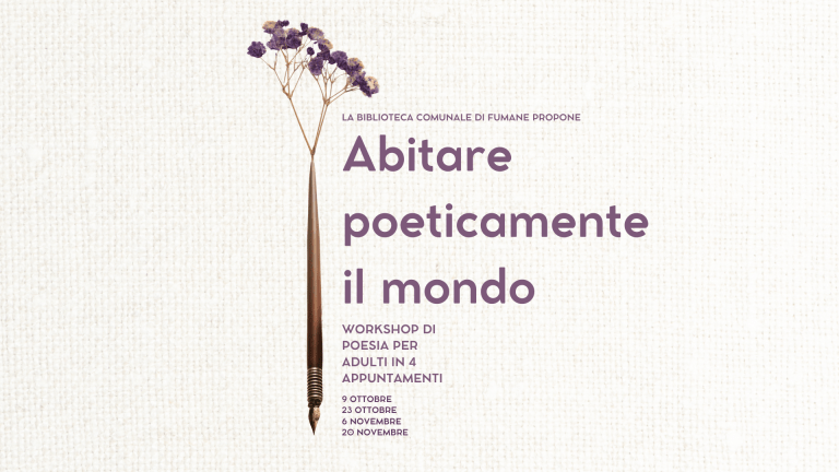 Scopri di più sull'articolo Abitare Poeticamente il Mondo – Workshop di Poesia